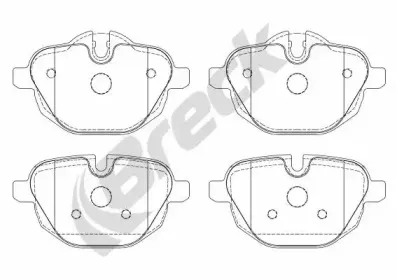 Комплект тормозных колодок, дисковый тормоз BRECK купить